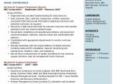 Sample Resume for Experienced Technical Support Engineer Technical Support Engineer Resume Samples