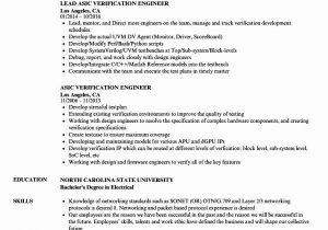 Sample Resume for Experienced Vlsi Design Engineer Resume format Vlsi Design Engineer Resume format