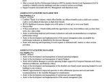 Sample Resume for Facility Manager In India New Facility Manager Resume Sample assistant Facilities