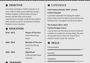 Sample Resume for Fashion Designer Fresher Free assistant Fashion Designer Resume and Cv Template In