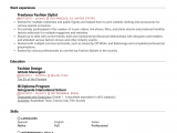 Sample Resume for Fashion Stylist Internship Fashion Stylist Resume Example