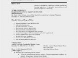 Sample Resume for Filipino Nurses Applying Abroad Call Center Sample Resume with No Experience Philippines