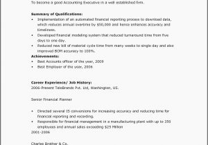 Sample Resume for Finance and Accounting Freshers Sample Resume for Mba Freshers In Finance