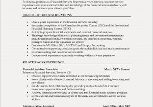 Sample Resume for Financial Advisor Position 14 15 Financial Advisor Resumes southbeachcafesf