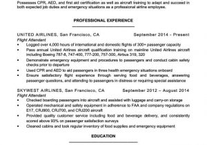 Sample Resume for Flight attendant with Experience Flight attendant Resume Sample & Writing Tips