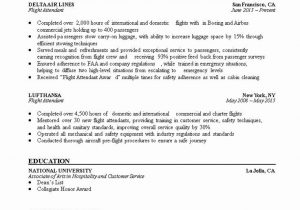 Sample Resume for Flight attendant with No Experience Flight attendant Resume No Experience Fresh Flight