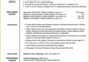 Sample Resume for Football Coaching Position Free Coaching Resume Templates Professional Football