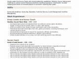 Sample Resume for Football Coaching Position soccer Coach Resume Samples