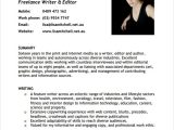 Sample Resume for Freelance Content Writer 8 Sample Freelance Resume Templates In Pdf