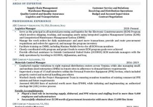 Sample Resume for Freight forwarding Sales Logistics Manager Resume Example Resume4dummies