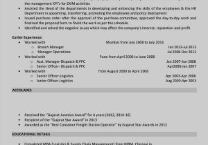 Sample Resume for Freight forwarding Sales Manager Logistics and Freight Manager Resume Master