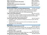 Sample Resume for Fresh Economics Graduate Economics Student Resume