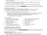 Sample Resume for Fresh Graduate Engineering Entry-level software Engineer Resume Sample Monster.com