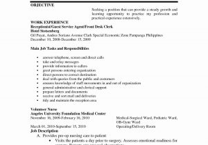 Sample Resume for Fresh Graduate Nurses without Experience Philippines Writing Medical Resistant Resume with Samples Job Resume …
