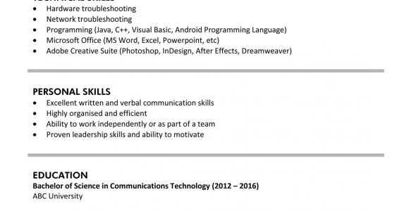 Sample Resume for Fresh Graduate Of Information Technology Sample Resume for Fresh Graduates (it Professional) Jobsdb Hong Kong