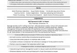 Sample Resume for Fresh Graduate Pharmacist Pharmacist Resume Sample Monster.com