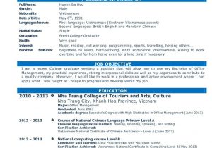 Sample Resume for Fresh Graduates Of tourism Management 4 Fresh Graduate Resume Sample for October 2021 – Mapa Hd