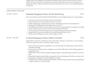 Sample Resume for Fresh Graduates Of tourism Management Management Resume & Writing Guide  12 Examples 2020