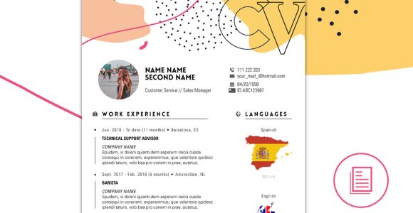 Sample Resume for Freshers with Photo attached Simple Resume Template with Photo Insert – Resumekraft