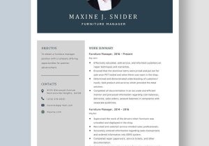 Sample Resume for Furniture Store Manager Free Free Furniture Store Manager Resume Template – Word, Apple …