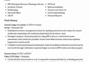 Sample Resume for General Ledger Accountant General Ledger Accountant Resume Example Franklin Building
