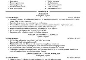 Sample Resume for General Manager Position General Manager Of Operations Resume October 2021