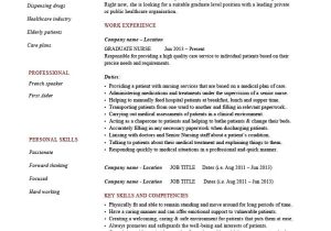 Sample Resume for Graduate Nursing Student Graduate Nurse Resume Template, Cv Example, Nursing, No Experience …