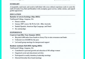 Sample Resume for Graduating College Student Nice Cool Sample Of College Graduate Resume with No Experience …