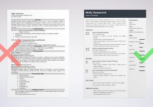 Sample Resume for Graduaye Speech Pathology School Speech Pathologist Resume (slp) Resume Examples & Tips