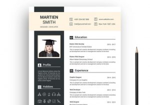 Sample Resume for Graphic Design Student Student – Resume Template #67380 – Templatemonster Desain Cv, Desain