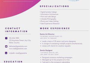Sample Resume for Graphic Designer Fresher Free Custom Printable Colorful Resume Templates Canva