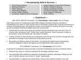 Sample Resume for Group Home Manager Housekeeping Resume Monster.com