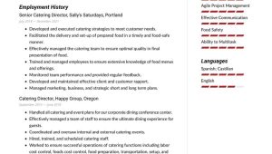 Sample Resume for Guest Services at Hilton or Mariot Hospitality and Catering Resume Examples & Writing Tips 2022 (free