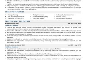 Sample Resume for Hea Thcare Field Healthcare Domain Consultant Resume Examples & Template (with Job …