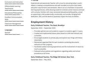 Sample Resume for Head Start Teacher Teacher Resume Examples & Writing Tips 2022 (free Guide) Â· Resume.io