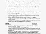 Sample Resume for Health Education Specialist Health Educator: Sample Resume Career Advice & Pro Wrestling …