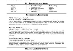 Sample Resume for Health Insurance Specialist Sample Resume for Medical Billing Clerk, Billing Clerk Resume Examples