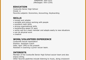 Sample Resume for High School Kid 7 Ideal Free High School Resume Template for 2020 High School …