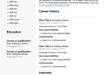 Sample Resume for High School Student Australia Free ResumÃ© Template – Seek Career Advice