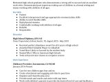 Sample Resume for High School Student Summer Job High School Resume Examples – Resumebuilder.com