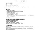 Sample Resume for High School Student Summer Job How to Make A Resume High School Graduate – Ferel