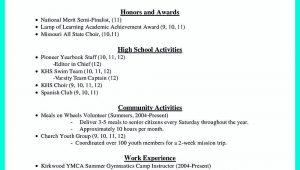 Sample Resume for Highschool Students Applying for Scholarships Scholarship Application High School Scholarship Resume Examples