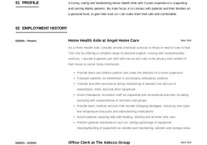 Sample Resume for Home Care Nurse Home Care Cv Sample October 2021