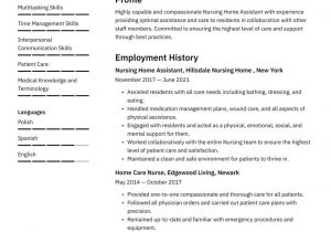Sample Resume for Home Care Nurse Nursing Home Resume Examples & Writing Tips 2021 (free Guide)