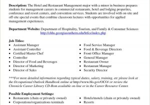 Sample Resume for Hotel and Restaurant Management Cv format for Fresher Hotel Management Restaurant Management …