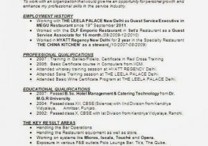 Sample Resume for Hotel and Restaurant Management Graduate 13 Cv format for Hotel Job Inspirations In 2021 Job Resume …