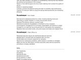 Sample Resume for Housekeeping Job In Hotel Housekeeper Resume Samples All Experience Levels Resume.com …