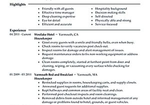 Sample Resume for Housekeeping Job In Hotel Housekeeper Resume Should Be Able to Contain and Highlight …