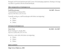 Sample Resume for Housekeeping with No Experience 21 Sample Resume Ideas Resume, Cover Letter for Resume, Sample …