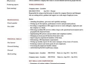 Sample Resume for Hr Executive Freshers Hr Executive Resume Template, Cv, Example, Human Resources …